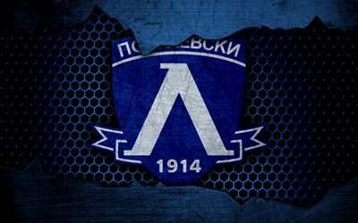 Levski, 4k, logo, Parva Liga, soccer, football club, Bulgaria, PFC Levski Sofia, grunge, metal texture, Levski FC