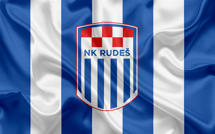 NK Rudes, 4k, croate, club de football, l&#39;embl&#232;me, le logo, le football, le drapeau, HNL, croate de Football, Premier croate de Football de la Ligue, Rudes, de la Croatie, de Rudes FC