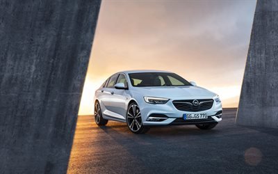 Opel Insignia Grand Sport, 4k, 2018 cars, new Insignia, german cars, Opel