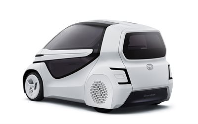Toyota Concept-i Ride, 2017, futuristic concepts, two-seat hatchback, compact cars, Japanese cars, Toyota