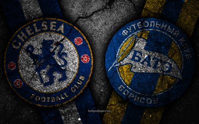 Chelsea vs BATE, UEFA Europa League, Group Stage, Round 3, creative, Chelsea FC, BATE FC, black stone