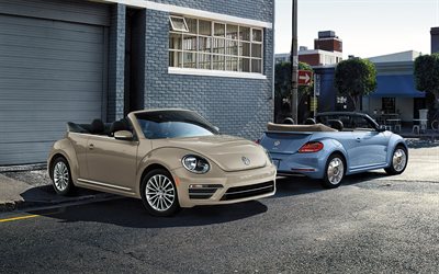 Volkswagen Beetle Convertible, 4k, 2019 carros, Edi&#231;&#227;o Final, rua, new Beetle, carros alem&#227;es, Volkswagen