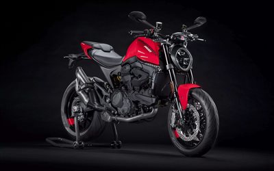 Ducati Monster, 4k, studio, 2022 bikes, superbikes, italian motorcycles, 2022 Ducati Monster, Ducati