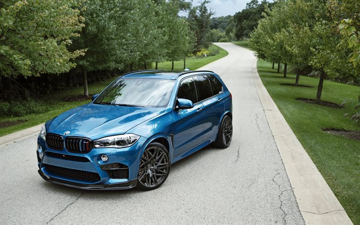 BMW X5M, 2016, IND, SUV, tuning BMW, Metallic Blue X5