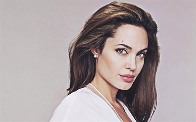 4k, Angelina Jolie, 2018, portr&#228;tt, filmen stj&#228;rnor, photoshoot, Hollywood, HDR, superstars, amerikansk sk&#229;despelare, Ganska