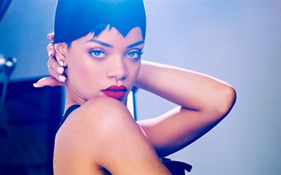 Rihanna, 4k, american singer, Elle UK, photoshoot, superstars, beauty, Hollywood, Robyn Rihanna Fenty