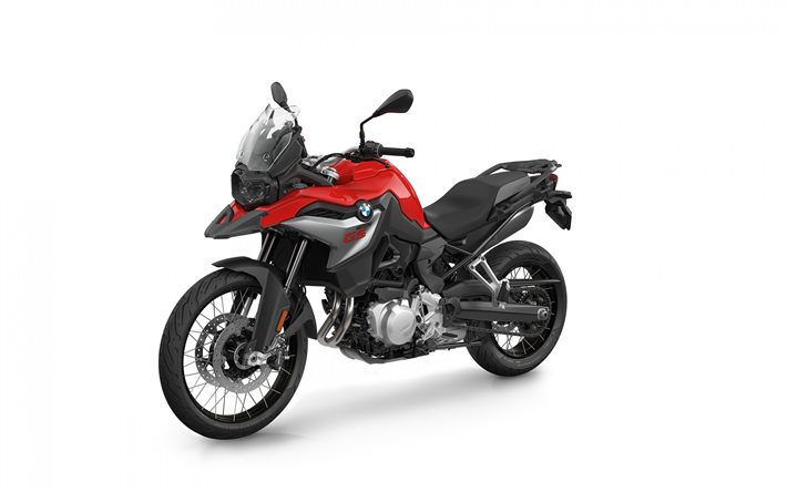 BMW F 850 GS, 2020, exterior, front view, new red-black F 850 GS, German motorcycles, BMW