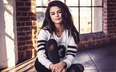 Selena Gomez, 4k, portre, şarkıcı, Amerikalı oyuncu
