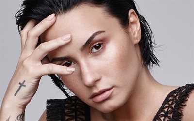 Demi Lovato, 2017, Refinery29, a atriz norte-americana, superstars, Hollywood, retrato