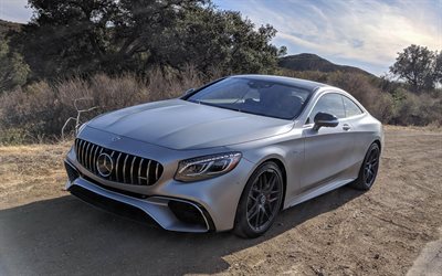 4k, Mercedes-Benz S-Class Coupe, carretera, 2018 coches, supercars, Mercedes