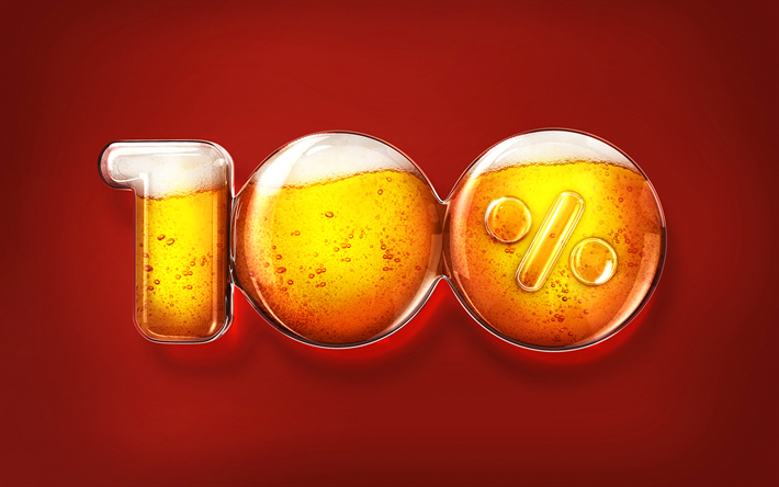 bier, kreativ, 100 prozent, brauner hintergrund