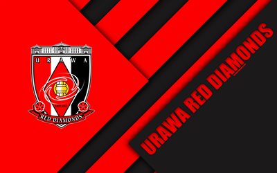 Download wallpapers Urawa Red Diamonds FC, 4k, material 