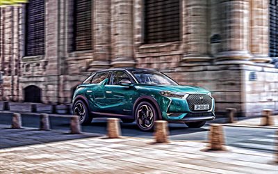 DS 3 Crossback, 4k, street, 2019 cars, crossovers, french cars, 2019 DS 3 Crossback