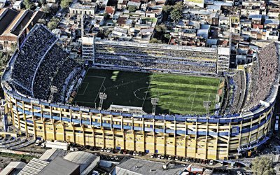 Bombonera, Boca Juniors Stadium, aerial view, soccer, Esporte Bombonera, football stadium, Boca Juniors arena, Argentina