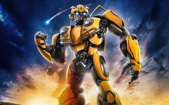 Bourdon, 4k jaune robot, 2018 film, les Transformateurs, les Titans de Retour