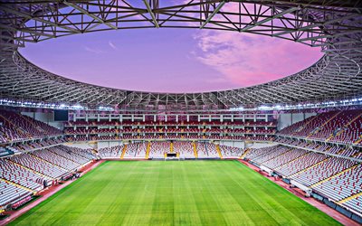 Antalya Arena, inside view, football field, Turkish football stadium, Antalya, Turkey, Antalyaspor Stadium