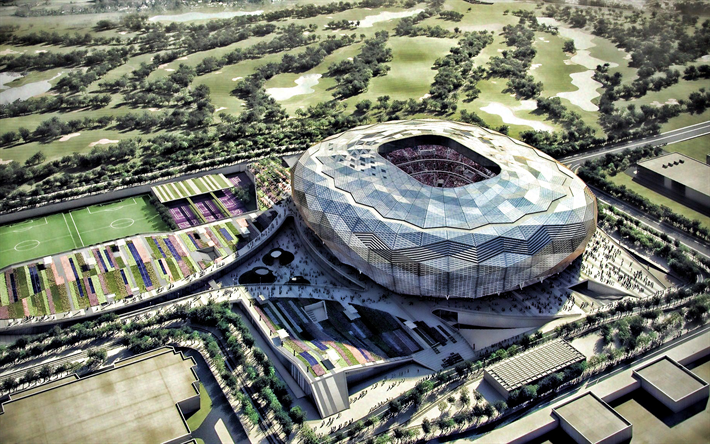 Qatar Foundation Stadium, Qatar Stars League, Doha, jalkapallo-stadion, Koulutus City Stadium, jalkapallo, 2022 FIFA World Cup, Qatarin stadioneja, Qatar