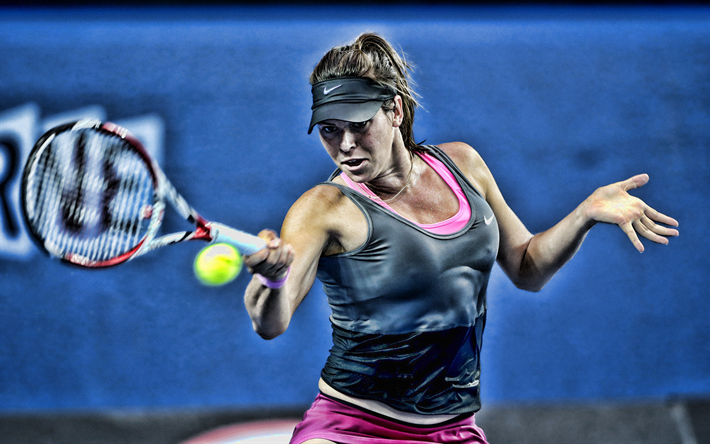 Ajla Tomljanovic, 4k, Avustralyalı tenis&#231;iler, WTA, ma&#231;, sporcu, Tomljanovic, tenis, HDR, Tenis oyuncuları