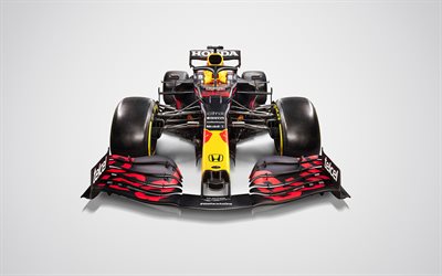 Red Bull RB16B, 2021, 4k, exterior, F1 2021 carros de corrida, F&#243;rmula 1, novo RB16B, carros de corrida, Red Bull Racing