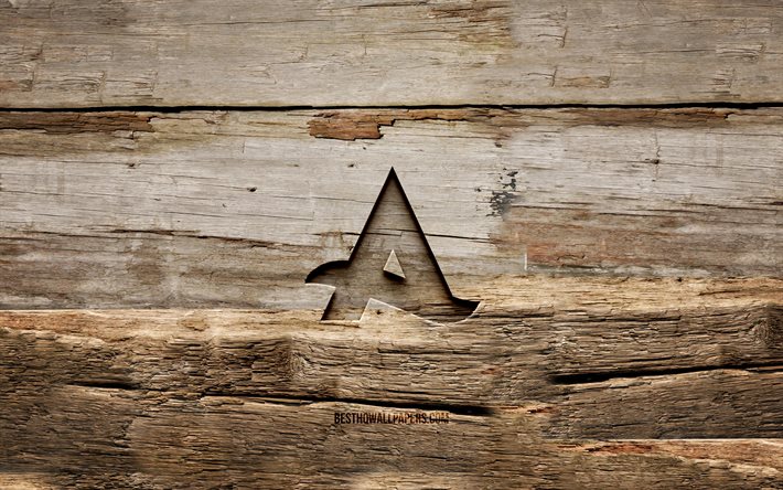 Logotipo do Afrojack em madeira, 4K, estrelas da m&#250;sica, DJs holandeses, fundos de madeira, Nick van de Wall, logotipo do Afrojack, criativo, escultura em madeira, Afrojack