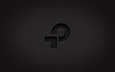 TP-Link carbon logo, 4k, grunge art, carbon background, creative, TP-Link black logo, brands, TP-Link logo, TP-Link