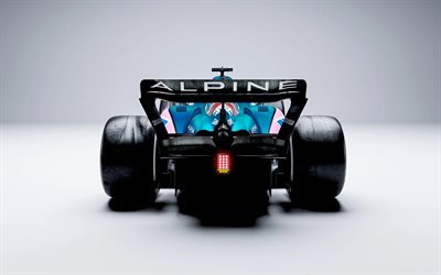 2022, Formula 1, Alpine A522, rear view, exterior, A522, BWT Alpine F1 Team, F1, 2022 season