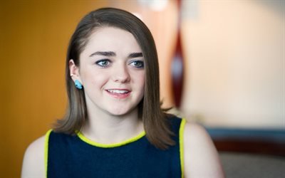 4k, Maisie Williams, 2018, beauty, portrait, Hollywood, english actress