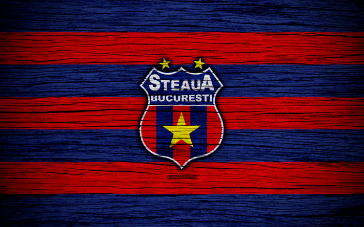 ستيوا بوخارست FC, 4k, كرة القدم, الرومانية الاسباني أنا, نادي كرة القدم, FCSB, رومانيا, ستيوا بوخارست, شعار, الرومانية الدوري, نسيج خشبي, نادي ستيوا بوخارست