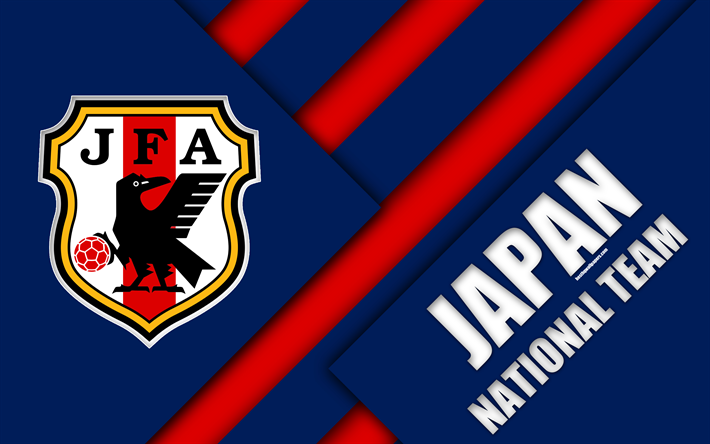 Download wallpapers Japan football national team, 4k, emblem, Asia ...