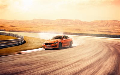 BMW M4 Coupe, 2019, Alpina B4 S Bi-Turbo Edition 99, 4-Series, orange sports coupe, tuning M4, exterior, front view, new orange M4, German cars, BMW