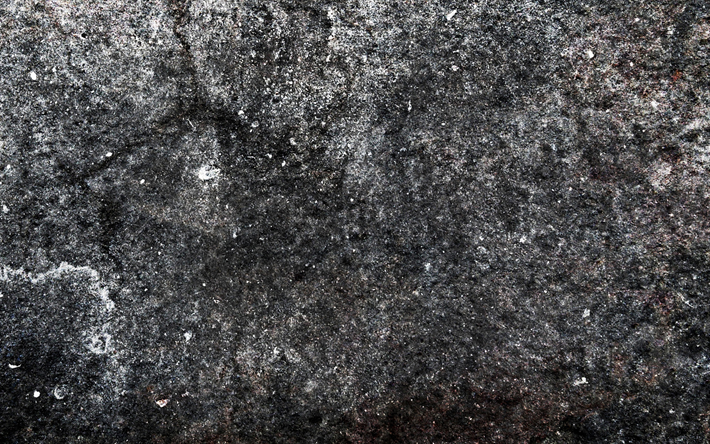 sten svart struktur, grunge gr&#229; bakgrund, sten bakgrund, rock konsistens, stenar, granit konsistens