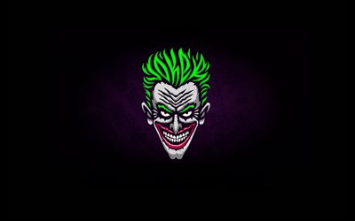 Joker, 4k, anti-hj&#228;lte, minimal, kreativa, receptorantagonist