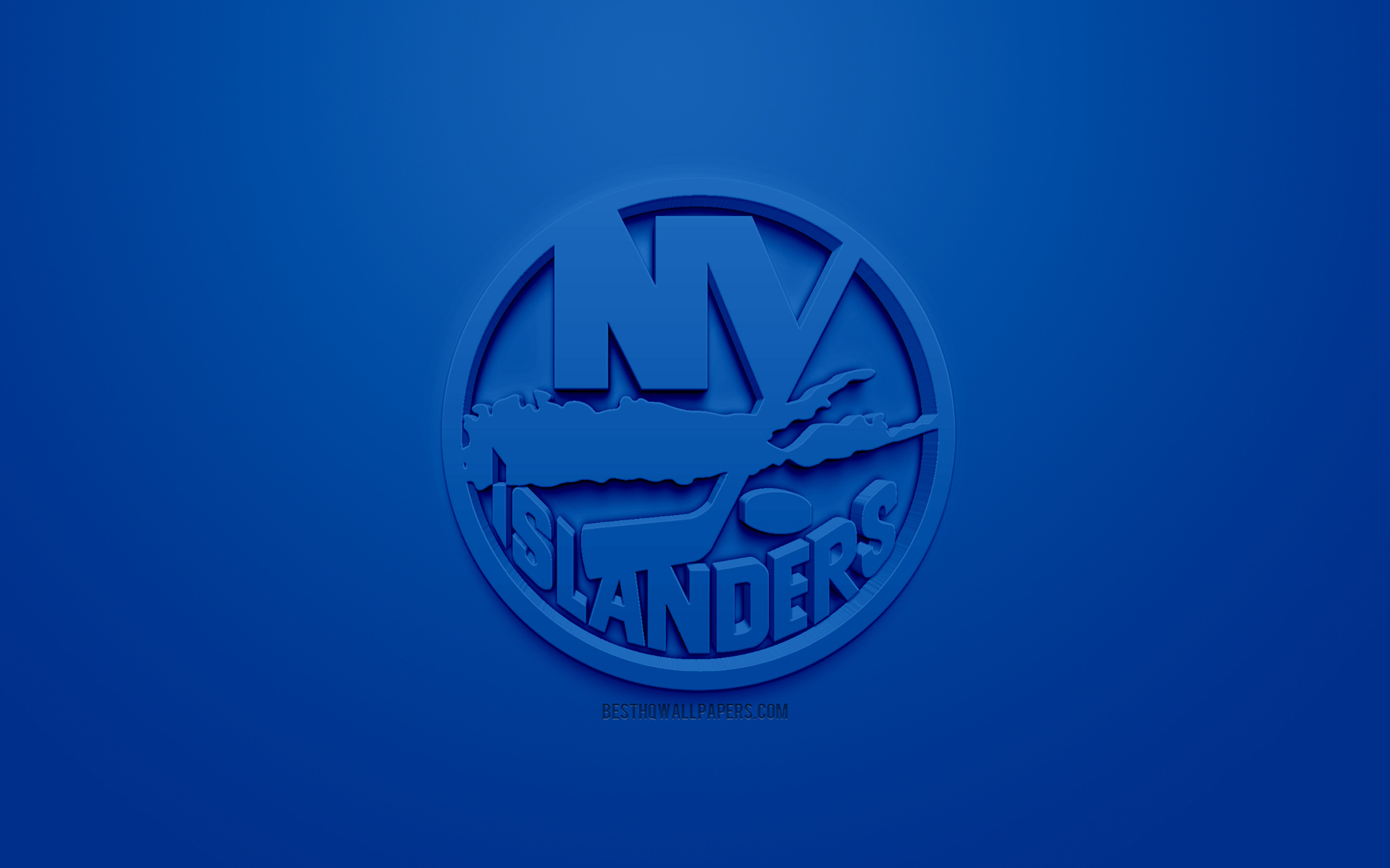 Download Light Blue New York Islanders Logo Wallpaper