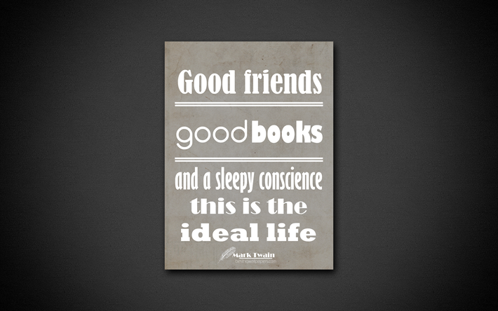 Herunterladen Hintergrundbild 4k Gute Freunde Gute Bücher