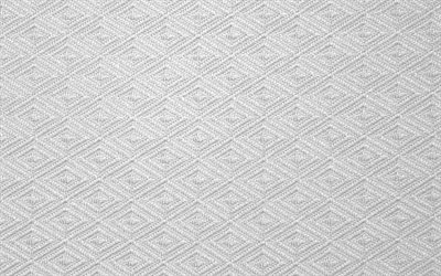 knitted white texture, white fabric texture, white fabric background, rhombus texture