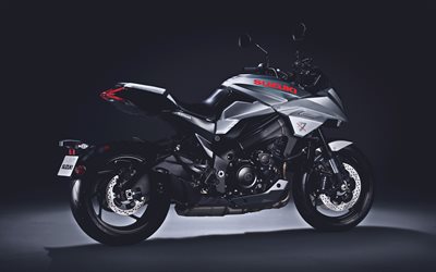 Suzuki Katana, 4k, vista posterior, studio, 2019 motos, sbk, japon&#234;s motocicletas, Suzuki, 2020 Suzuki Katana