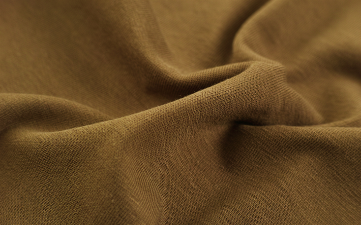 marrone tessuto texture 4k, macro, tessuto curve, marrone sfondo in tessuto, tessuto texture, sfondi tessuto