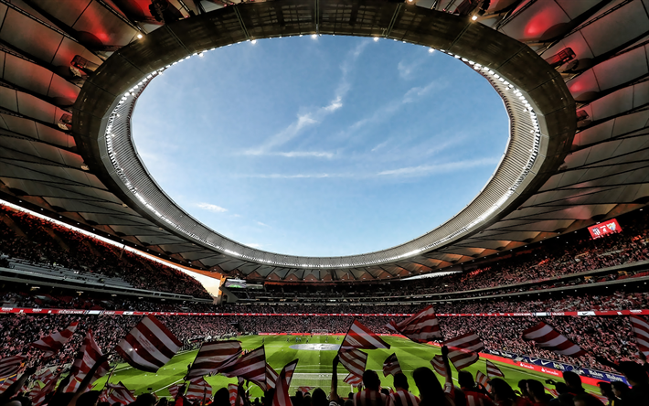 Wanda Metropolitano, La Peineta, Atletico Madrid Stadium, Spanish Football Stadium, Football Match, Fans, La Liga, Spain, Madrid