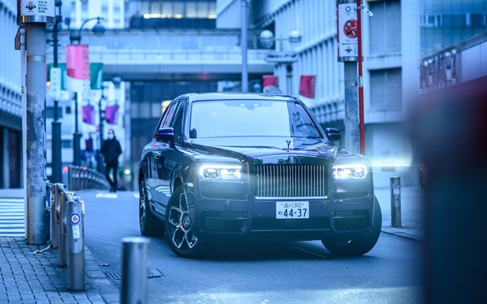 Rolls-Royce Cullinan, 4k, les voitures de luxe &#224; 2020, les voitures, JP-spec, 2020 Rolls-Royce Cullinan, voitures britanniques, Rolls-Royce