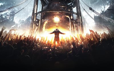Frostpunk, 2018, new games, poster, characters, people, society