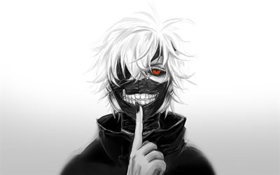 Ken Kaneki, fan art, mask, Sasaki Haise, Tokyo Ghoul