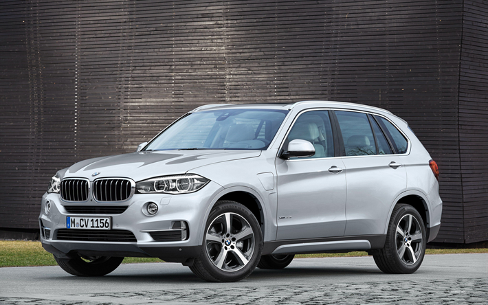 BMW X5, 2018, front view, exterior, luxury SUV, new silver X5, German cars, BMW