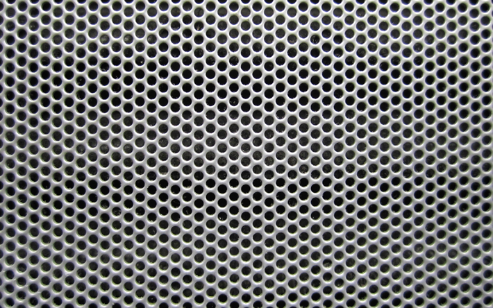 4k, metal dotted texture, gray metal background, gray metal grid, metal textures, metal backgrounds, metal grid
