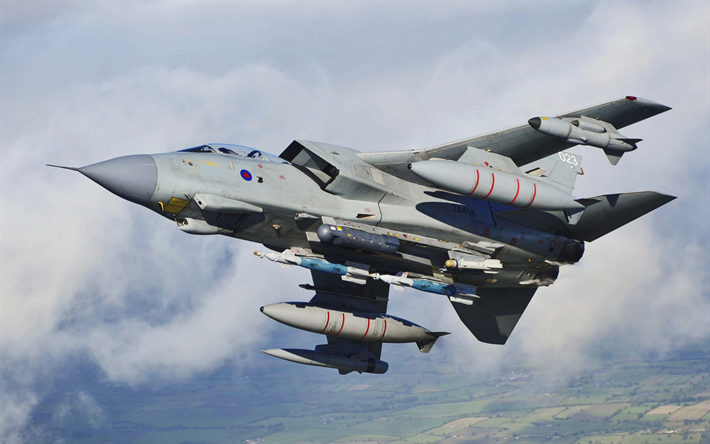 panavia tornado der royal air forces, britische jagdbomber, kampfflugzeuge, raf
