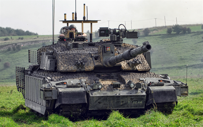 4k, Challenger 2, tanks, British MBT, British Army, green camouflage, armored vehicles