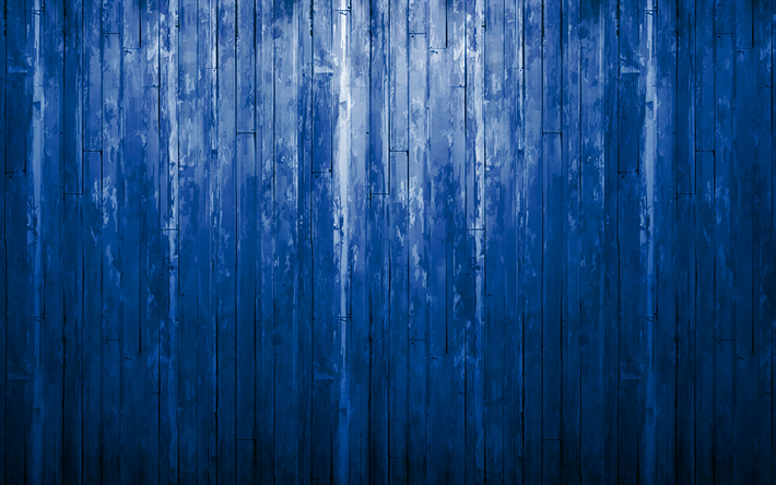 bleu, en bois, fond, bleu planches de bois, de bois, texture, grunge fond bleu, de planches verticales