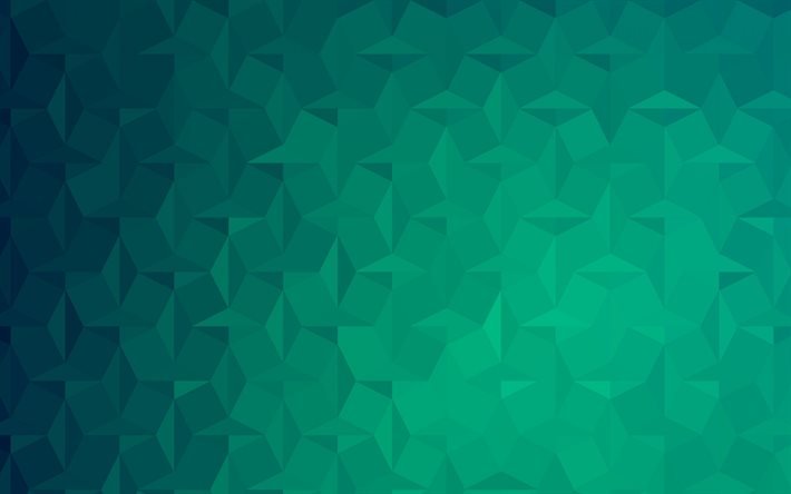 green 3d mosaic texture, green mosaic background, gradient abstraction texture, green abstract background, creative green backgrounds
