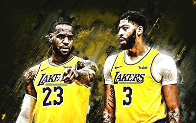 Download wallpapers Lebron James, Anthony Davis, Los Angeles Lakers ...