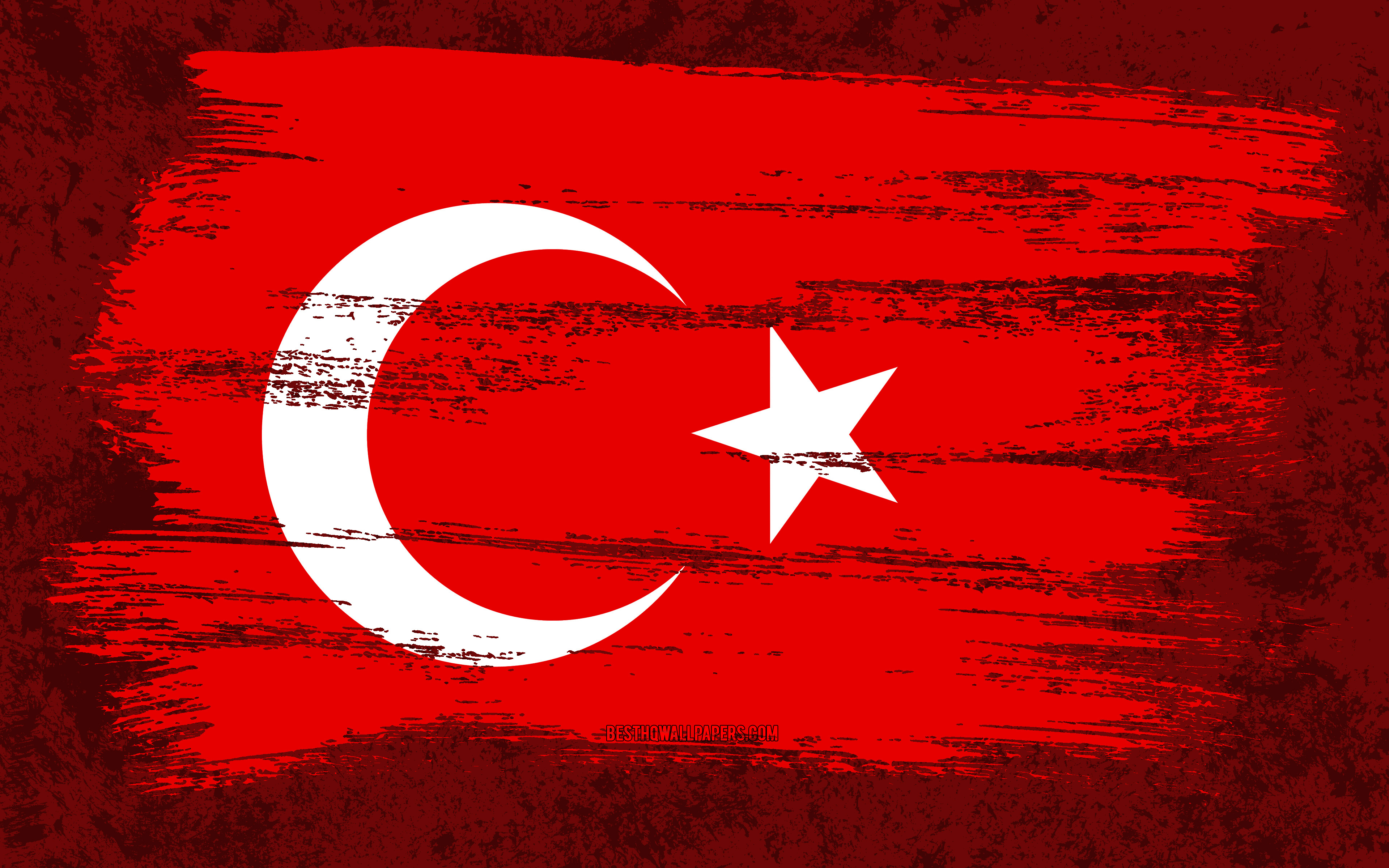 Турецкий флаг обои