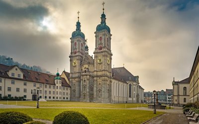 St Gallen, el monasterio de la iglesia, de la Diócesis Católica Romana de Saint Gallen, Suiza, monumentos